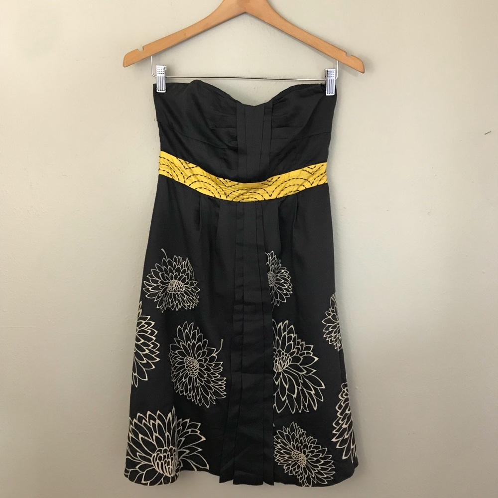 ANTHROPOLOGIE: Floret Strapless Dress